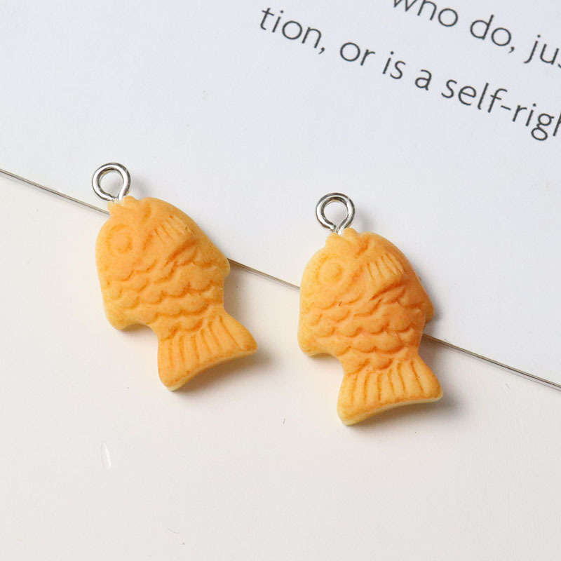 Food Snacks To Make - 10pcs Kawaii Taiyaki Fish Charms Mini