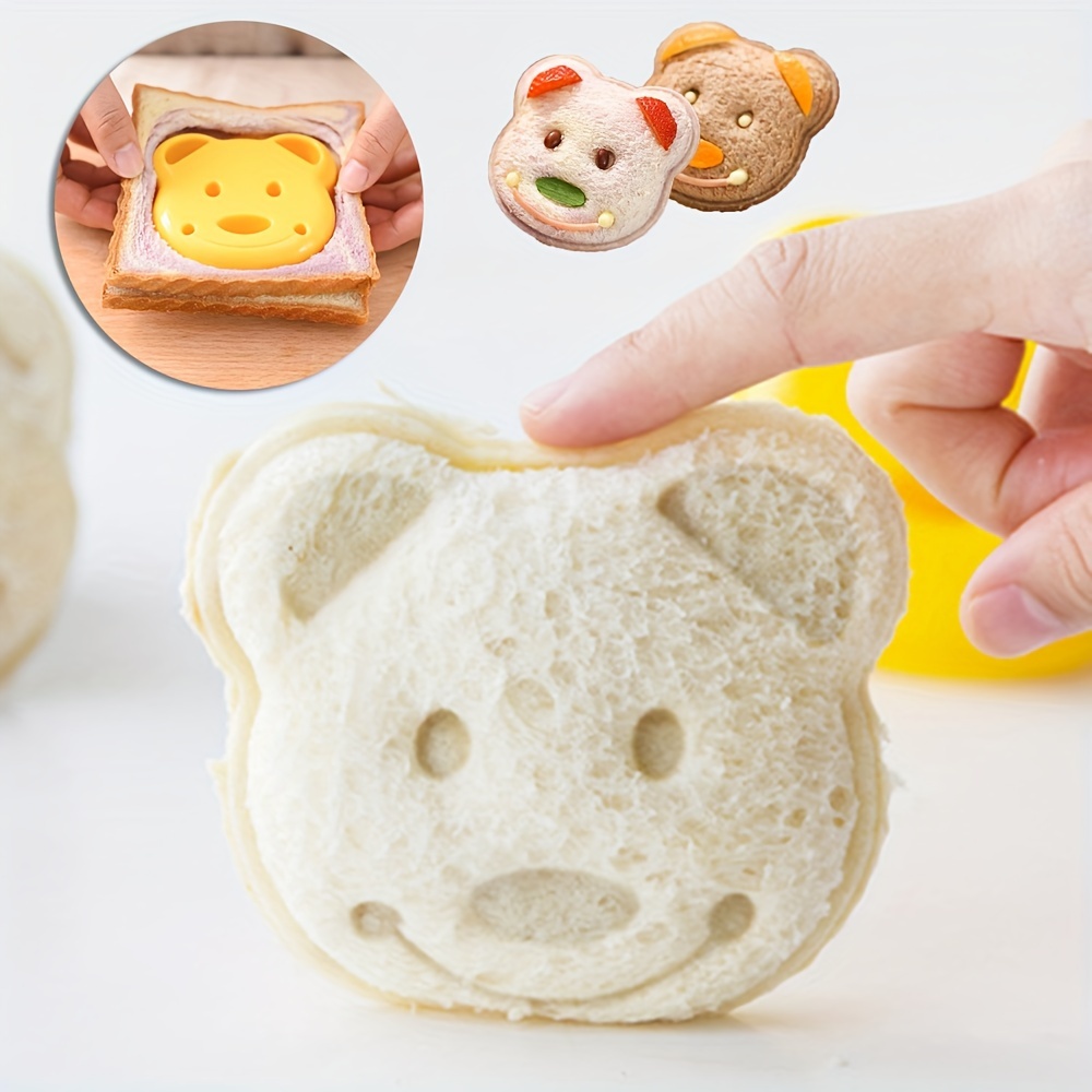 Food Snacks To Make - 1Pc Cute Cartoon Bear Shaped Sandwich