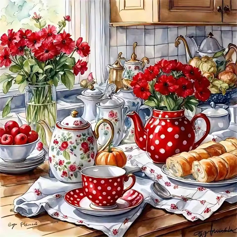 Fruit Roll Up - Full Diamond Painting 5D Teapot With