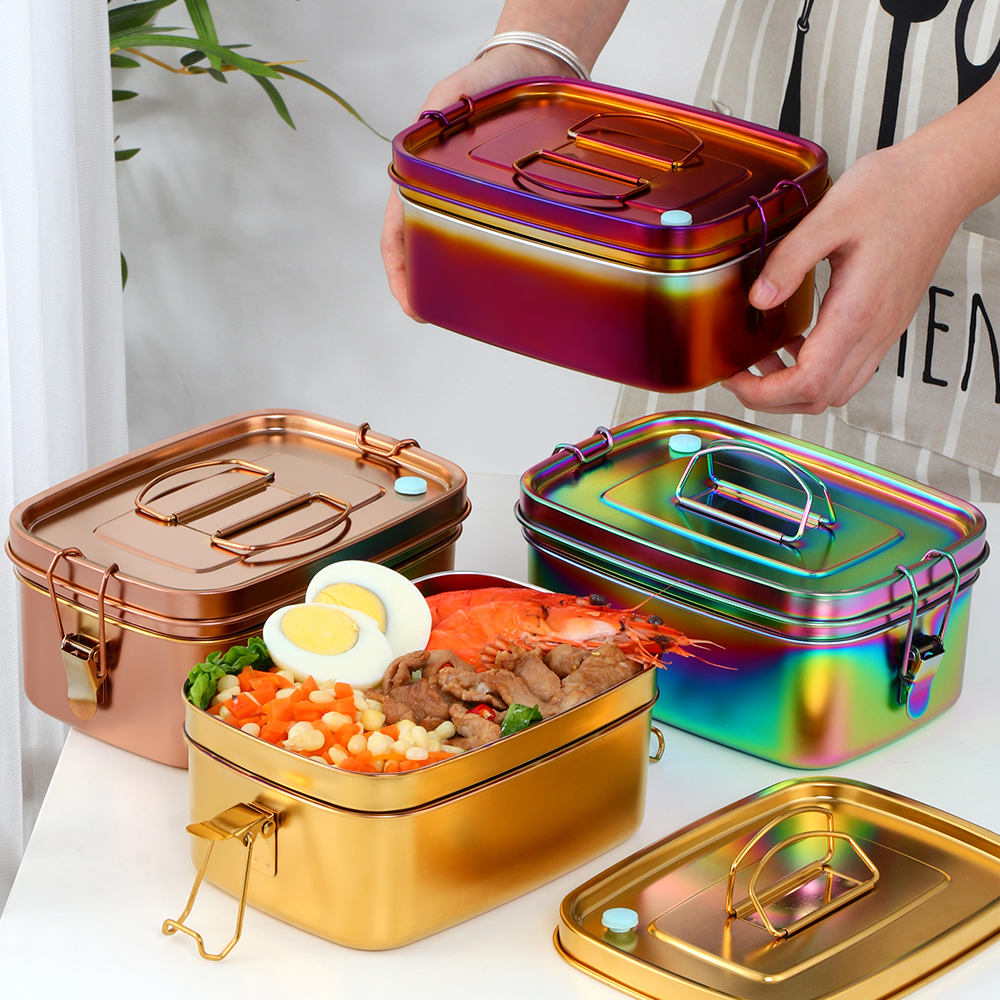1.5L 304 Stainless Steel Lunch - Food Snacks To Buy ulasan dan harga