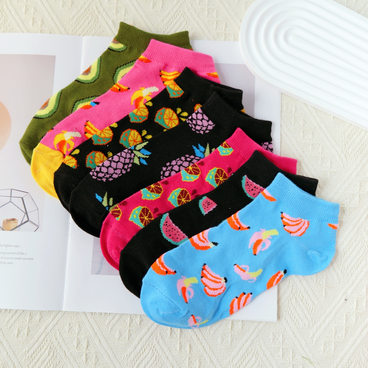 Women’s ankle socks, fruit des - Fruit Roll Up ulasan dan harga