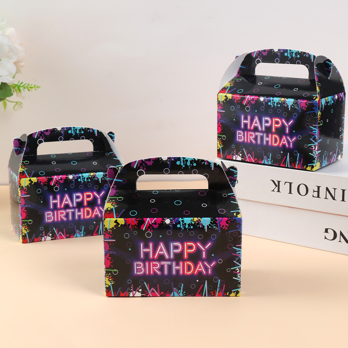 Fluorescent Candy Box Paper Ca - Food Snacks Candy ulasan dan harga