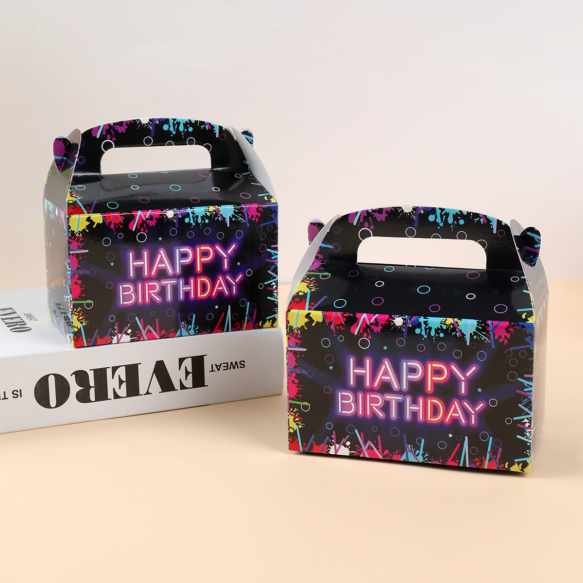Fluorescent Candy Box Paper Ca - Food Snacks Candy ulasan dan harga