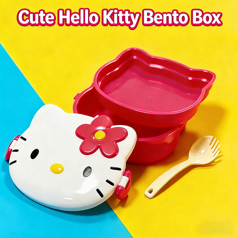 Kitty Double Layer Lunch Box F - Food Grocery Snacks ulasan dan harga