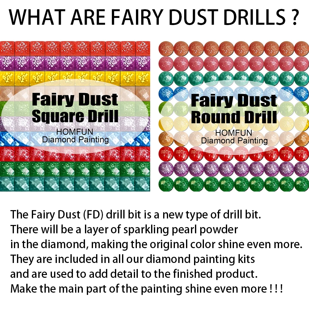 HOMFUN Fairy Dust AB DIY 5D Di - Fruit Roll Up ulasan dan harga