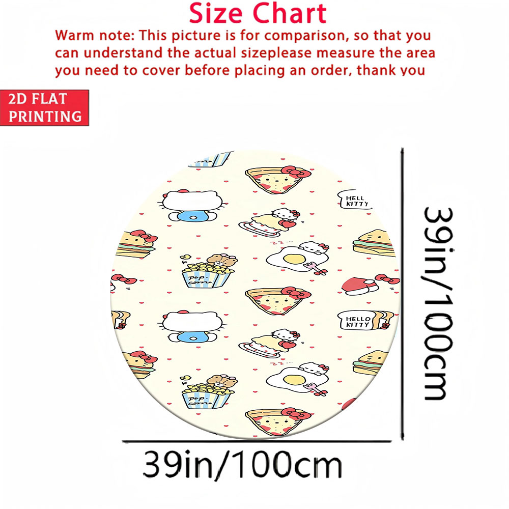 Soft Round Floor Mat for Kids  - Soft Food Snacks Kids ulasan dan harga