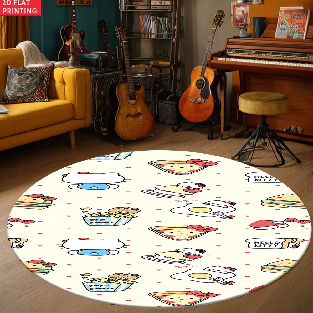 Soft Round Floor Mat for Kids  - Soft Food Snacks Kids ulasan dan harga