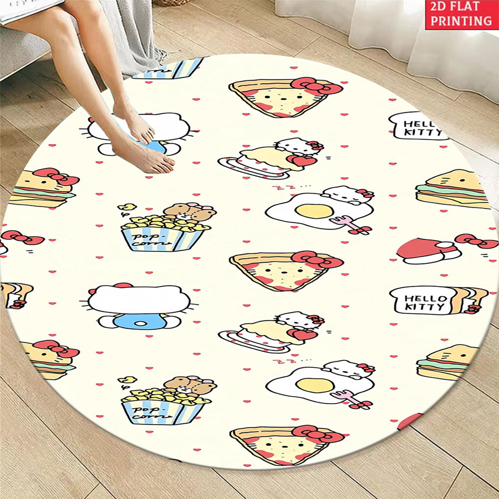 Soft Round Floor Mat for Kids  - Soft Food Snacks Kids ulasan dan harga
