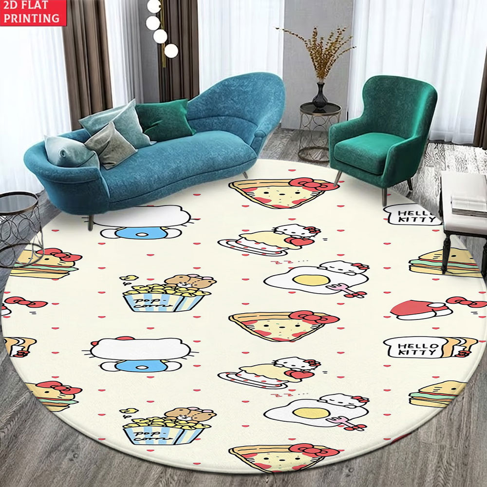 Soft Round Floor Mat for Kids  - Soft Food Snacks Kids ulasan dan harga