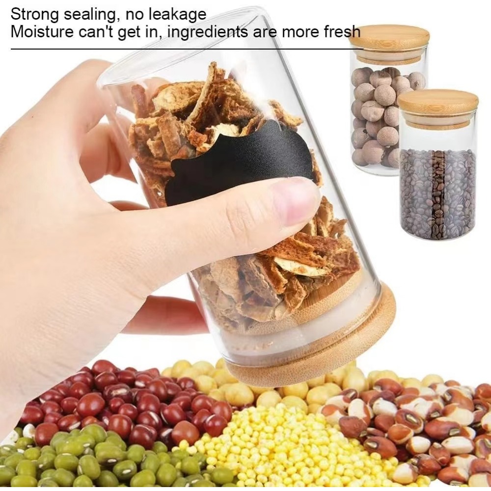 Glass Food Storage Tank with M - Food Snacks Candy ulasan dan harga