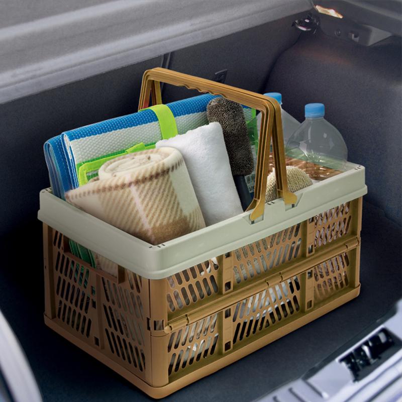 Foldable Picnic Basket Portabl - Food Grocery Snacks ulasan dan harga