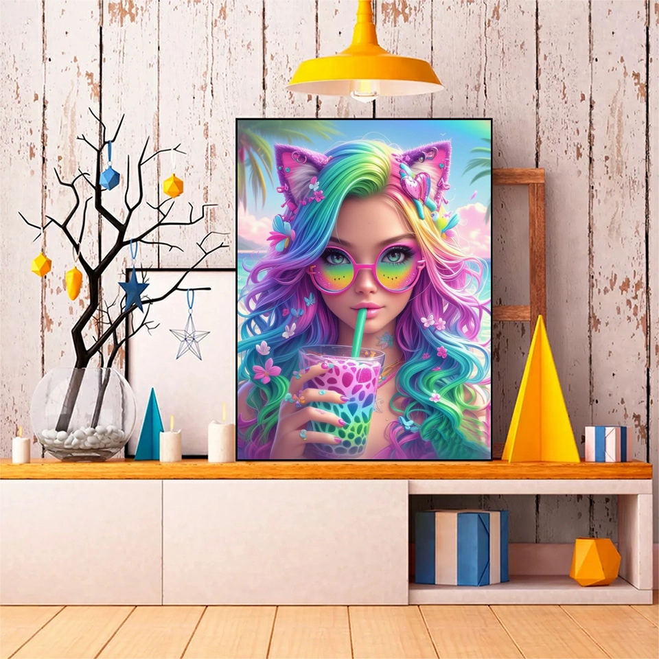 Rainbow Fruit Fashion Girl Dia - Fruit Roll Up ulasan dan harga