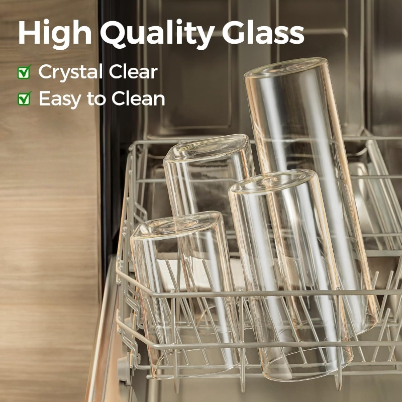 2/4/6/12Pcs-400Ml Square Glass - Food Snacks Candy ulasan dan harga