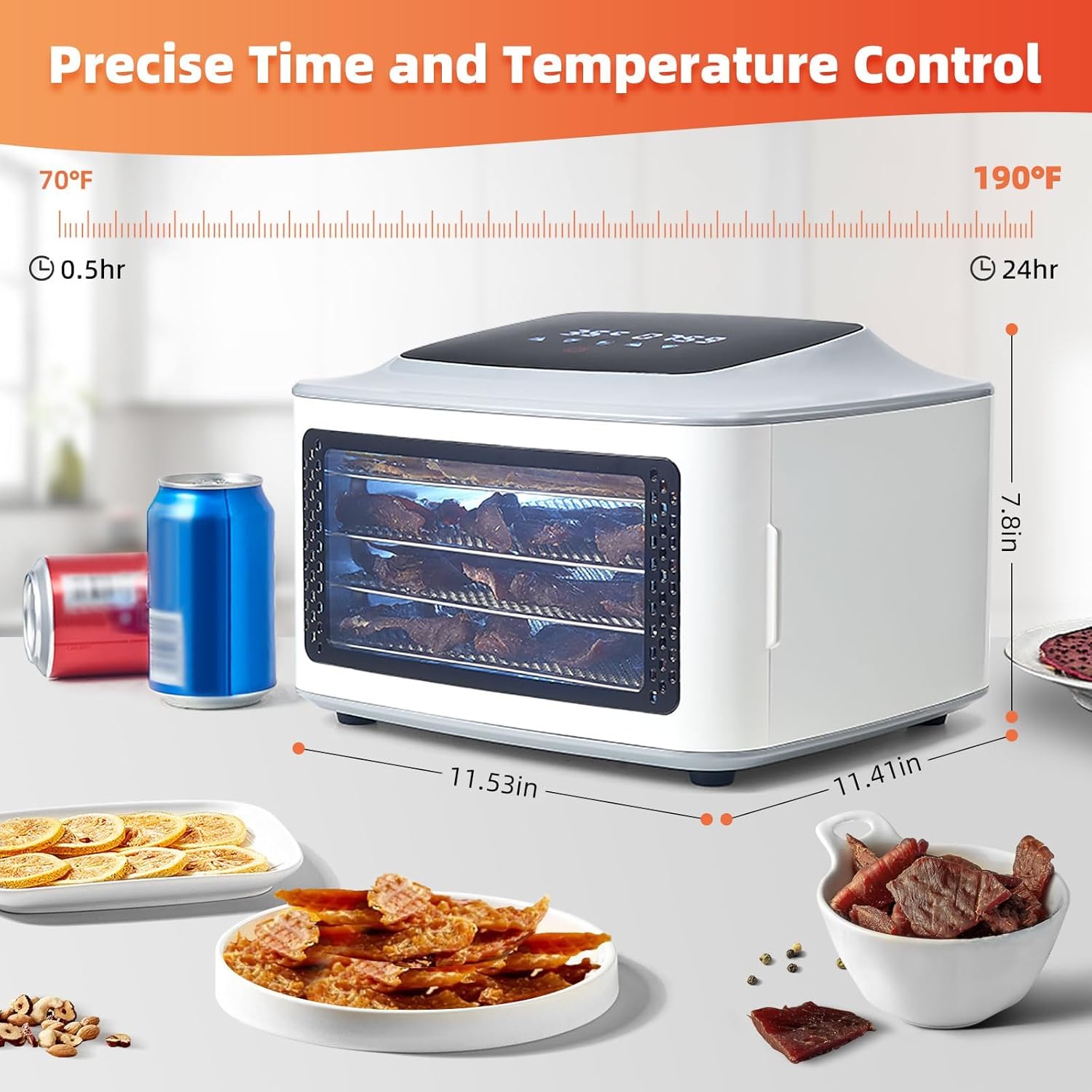 Compact Food Dehydrator, 4 Sta - Food Dehydrator Snacks ulasan dan harga
