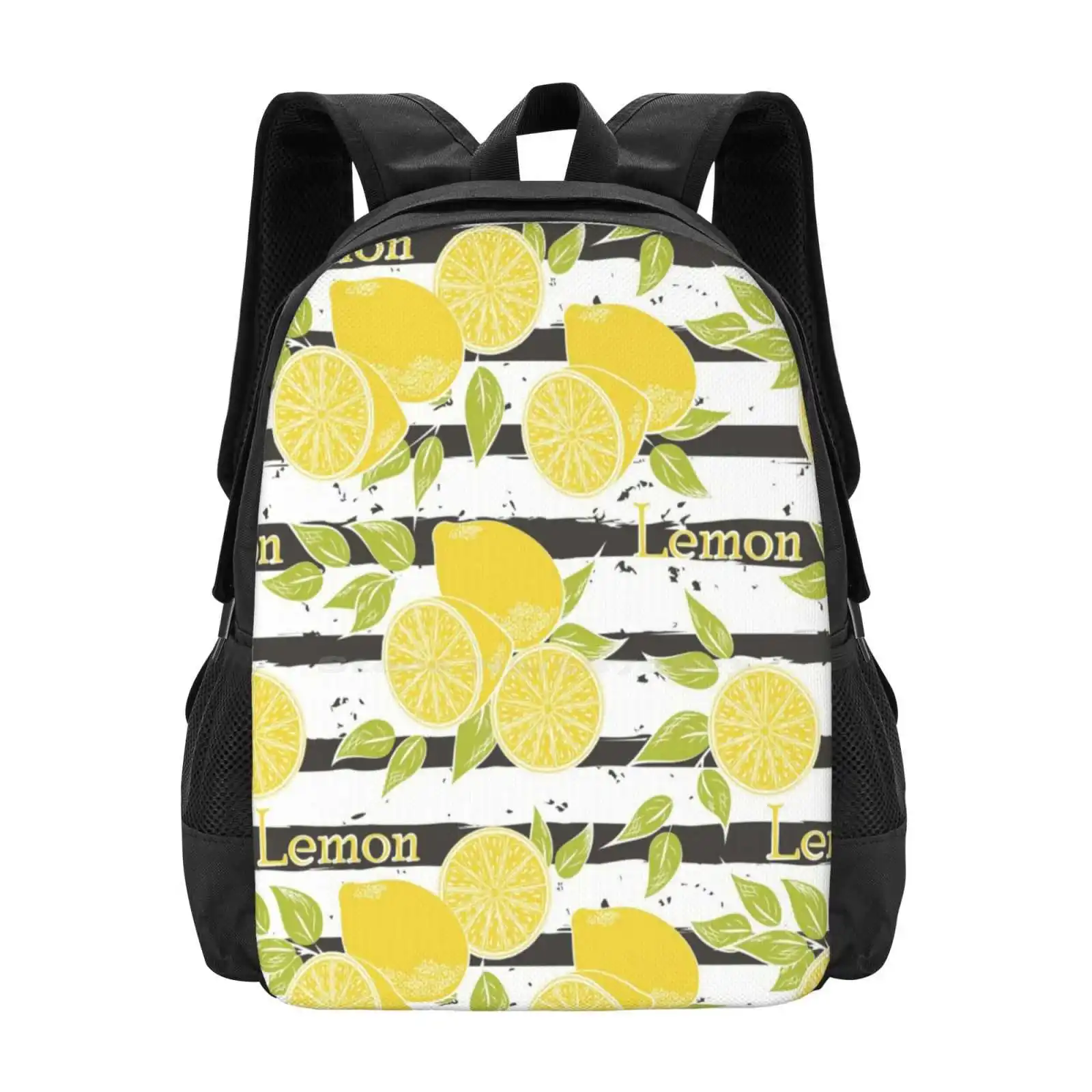 Lemons Bag Backpack For Men Wo - Food Snacks Background ulasan dan harga
