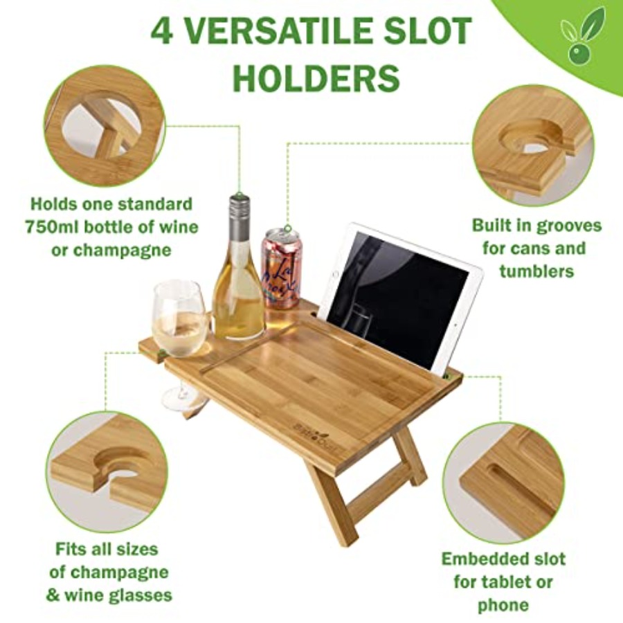 Portable Wine Table a Folding  - Rv Snacks & Food Zone Surat Menu ulasan dan harga
