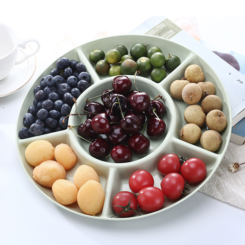 6-Compartment Food Storage Tra - Food Platter Snacks ulasan dan harga