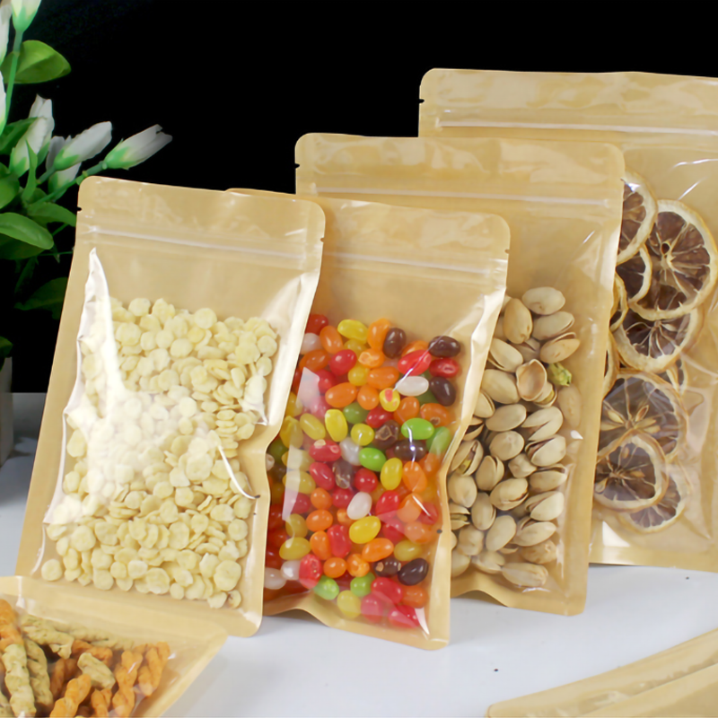 100pcs Eco-friendly Kraft Pape - Food Good Snacks ulasan dan harga