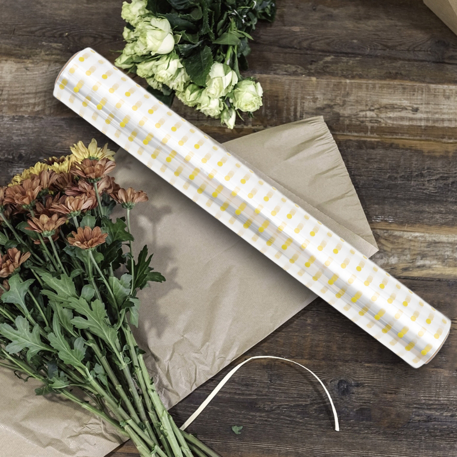 1 Roll Clear Flower Wrapping F - Food Snacks Candy ulasan dan harga