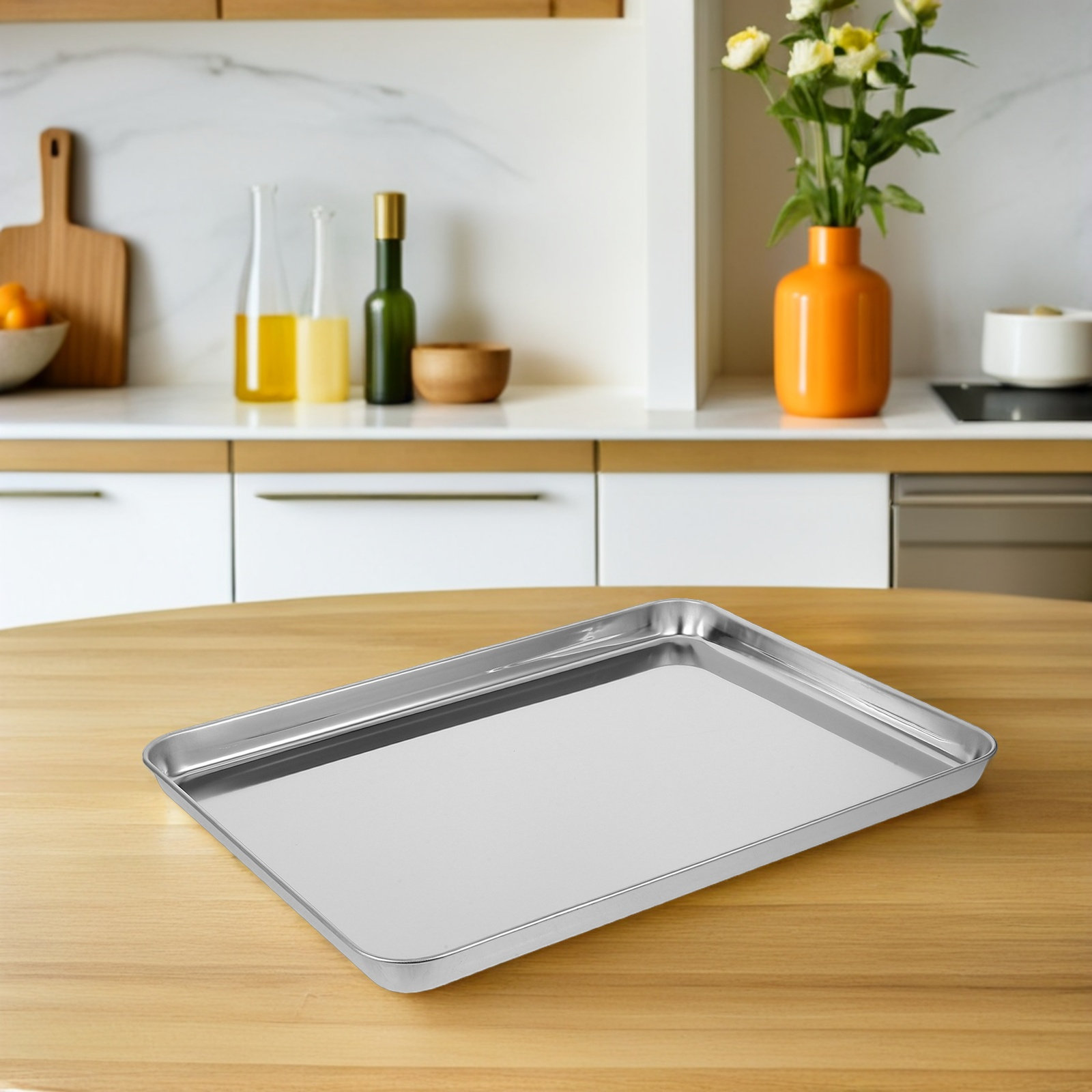 Polished Stainless Steel Recta - Food Platter Snacks ulasan dan harga