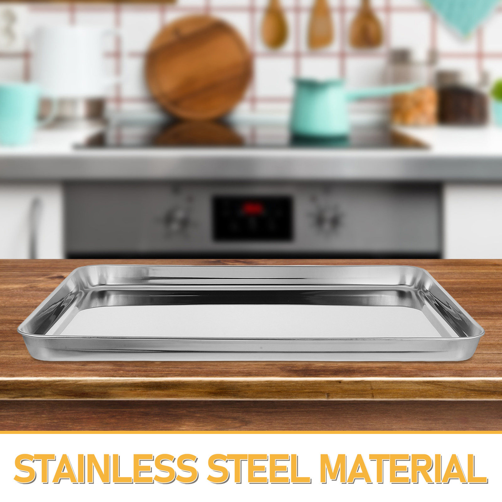 Polished Stainless Steel Recta - Food Platter Snacks ulasan dan harga