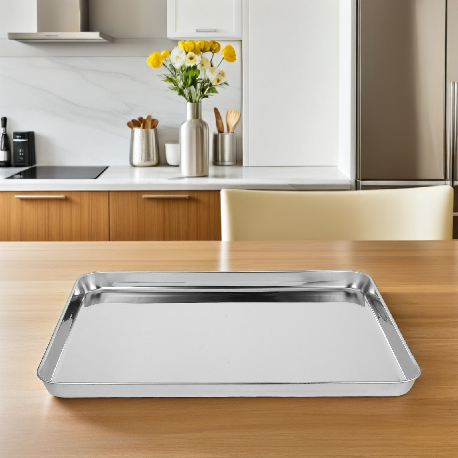 Polished Stainless Steel Recta - Food Platter Snacks ulasan dan harga