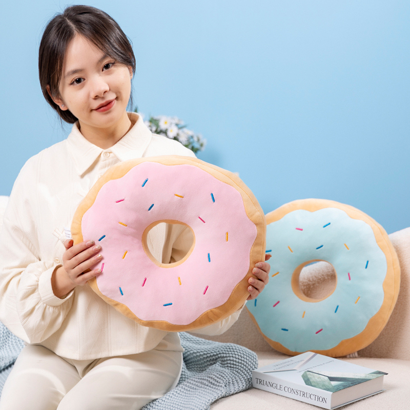 Candy Colors Donut Plush Pillo - Soft Food Snacks Kids ulasan dan harga