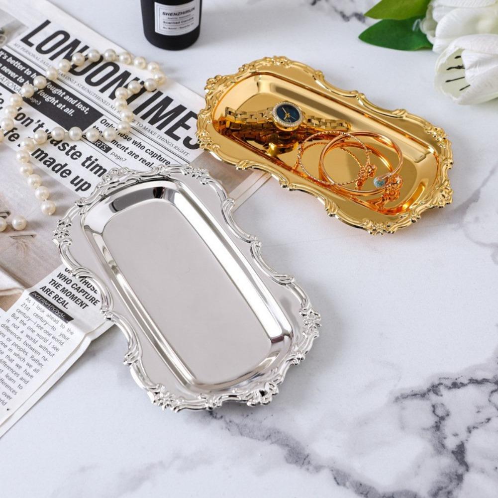 Vintage Embossed Silver Tray,  - Food Platter Snacks ulasan dan harga