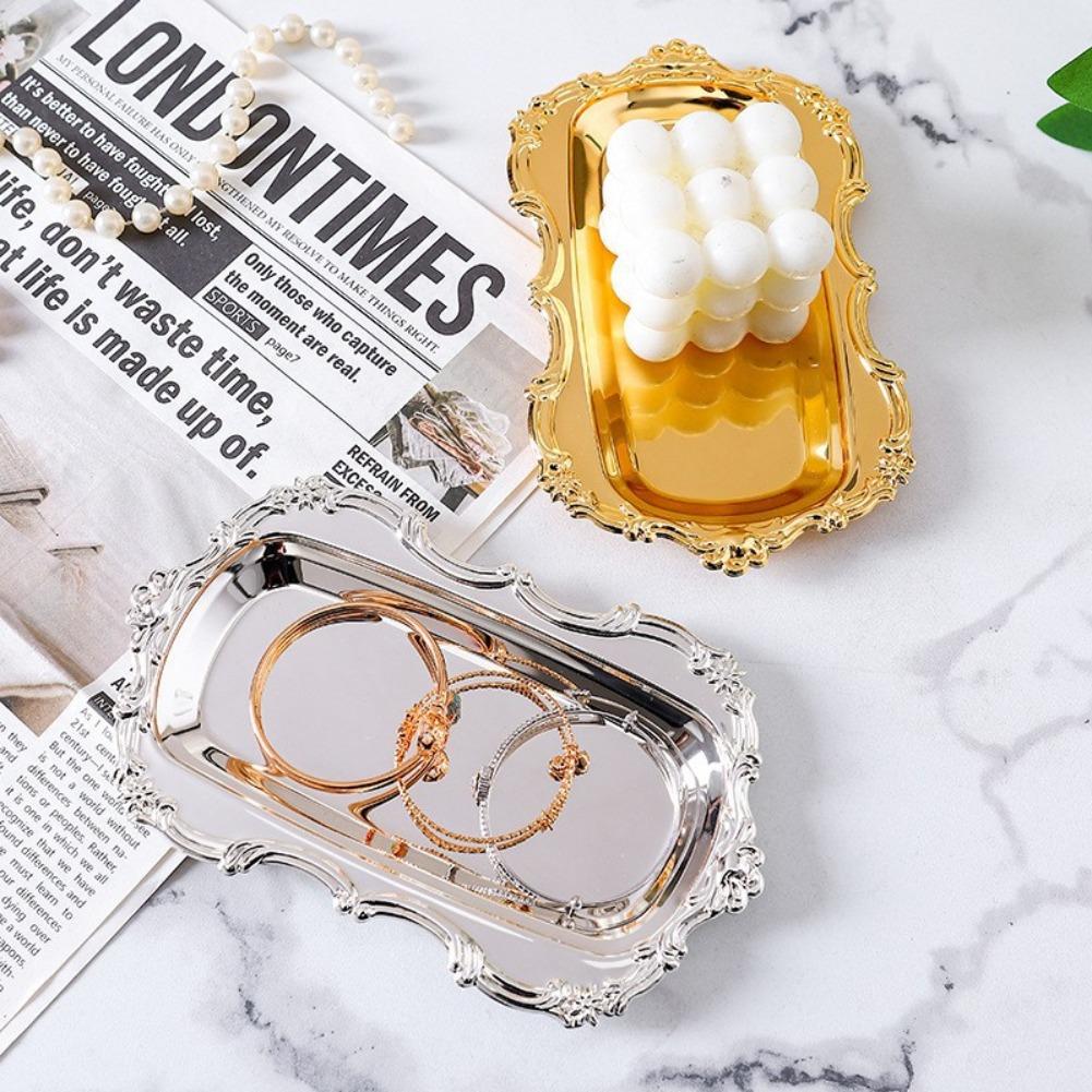 Vintage Embossed Silver Tray,  - Food Platter Snacks ulasan dan harga
