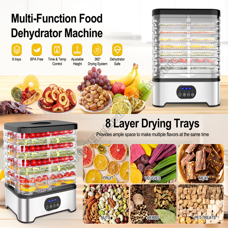 Digital Food Dehydrator Temper - Food Dehydrator Snacks ulasan dan harga