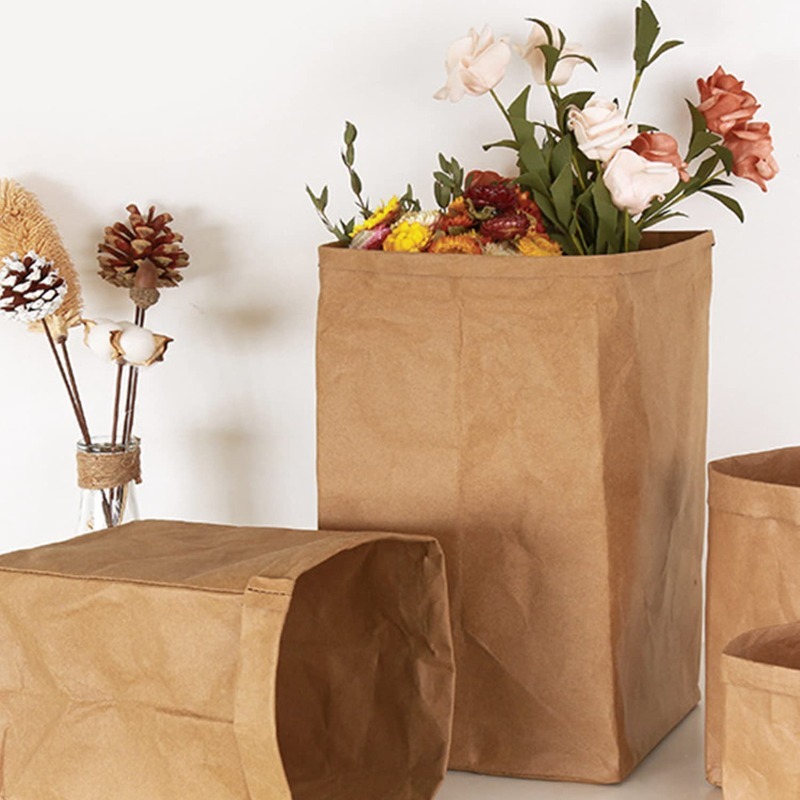 100/200Pcs Small Kraft Paper L - Food Grocery Snacks ulasan dan harga