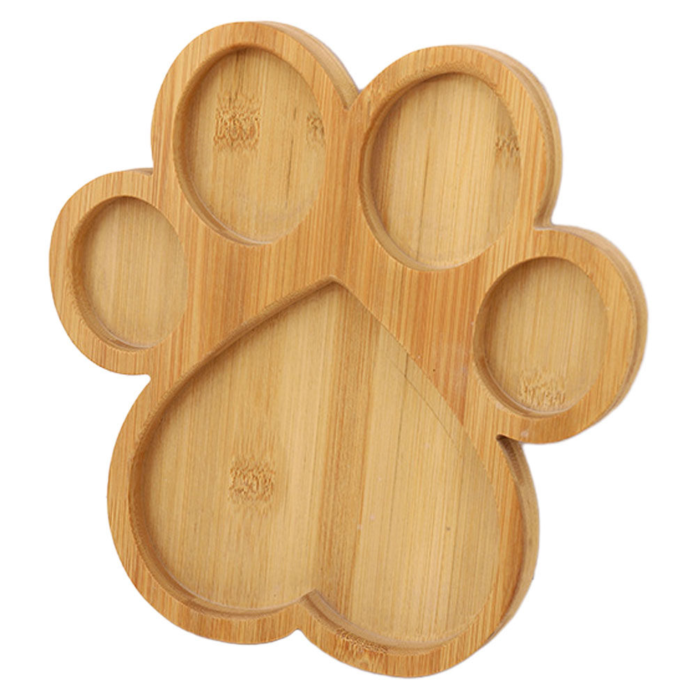 Cartoon Paw Shape Bamboo Servi - Food Platter Snacks ulasan dan harga