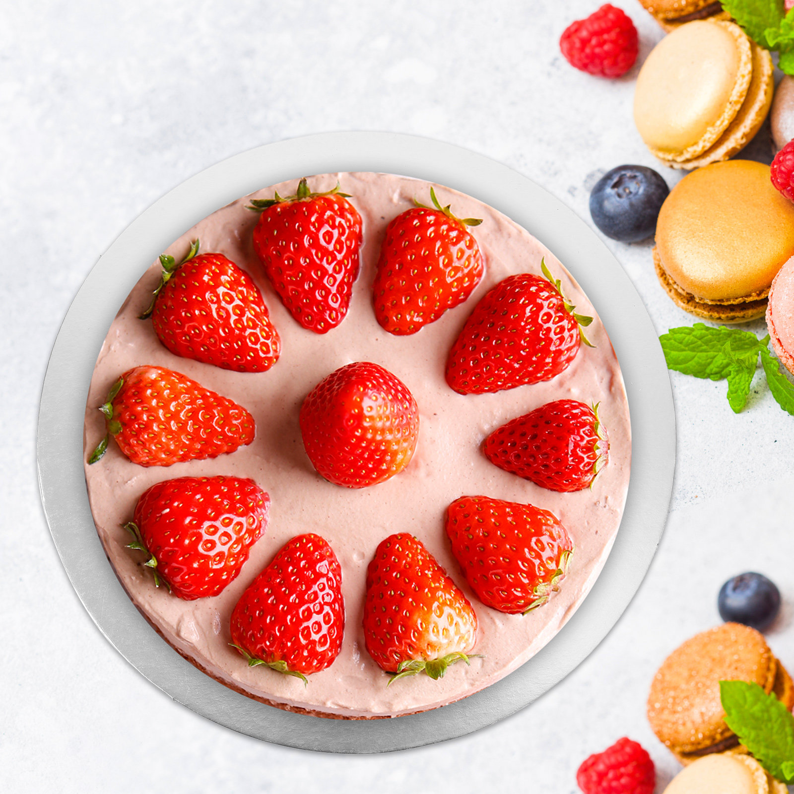 10Pcs Paper Cake Boards Round  - Food Snacks Candy ulasan dan harga