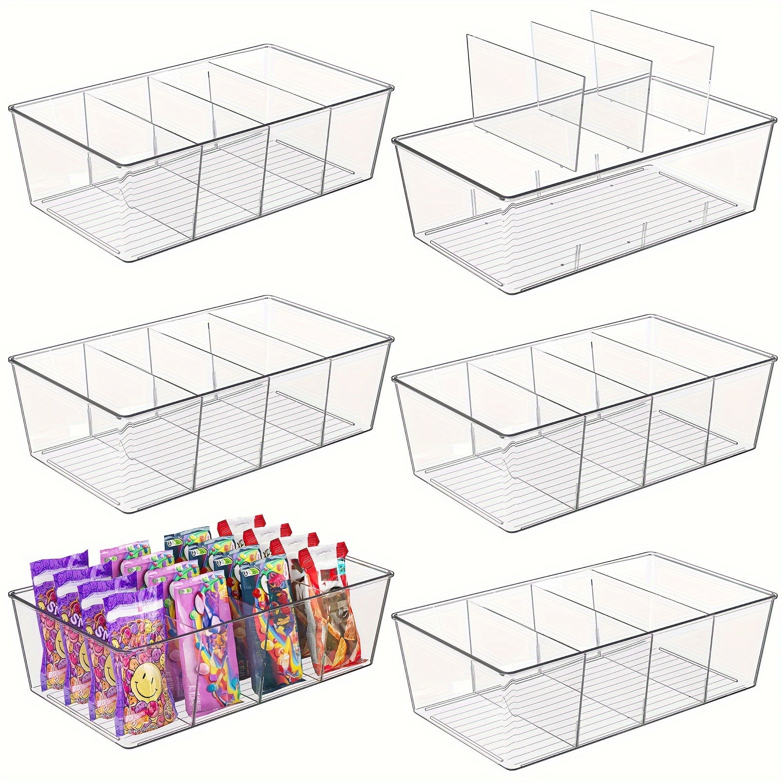 us6 Packs Clear Plastic Snack  - Food Snacks Packets ulasan dan harga
